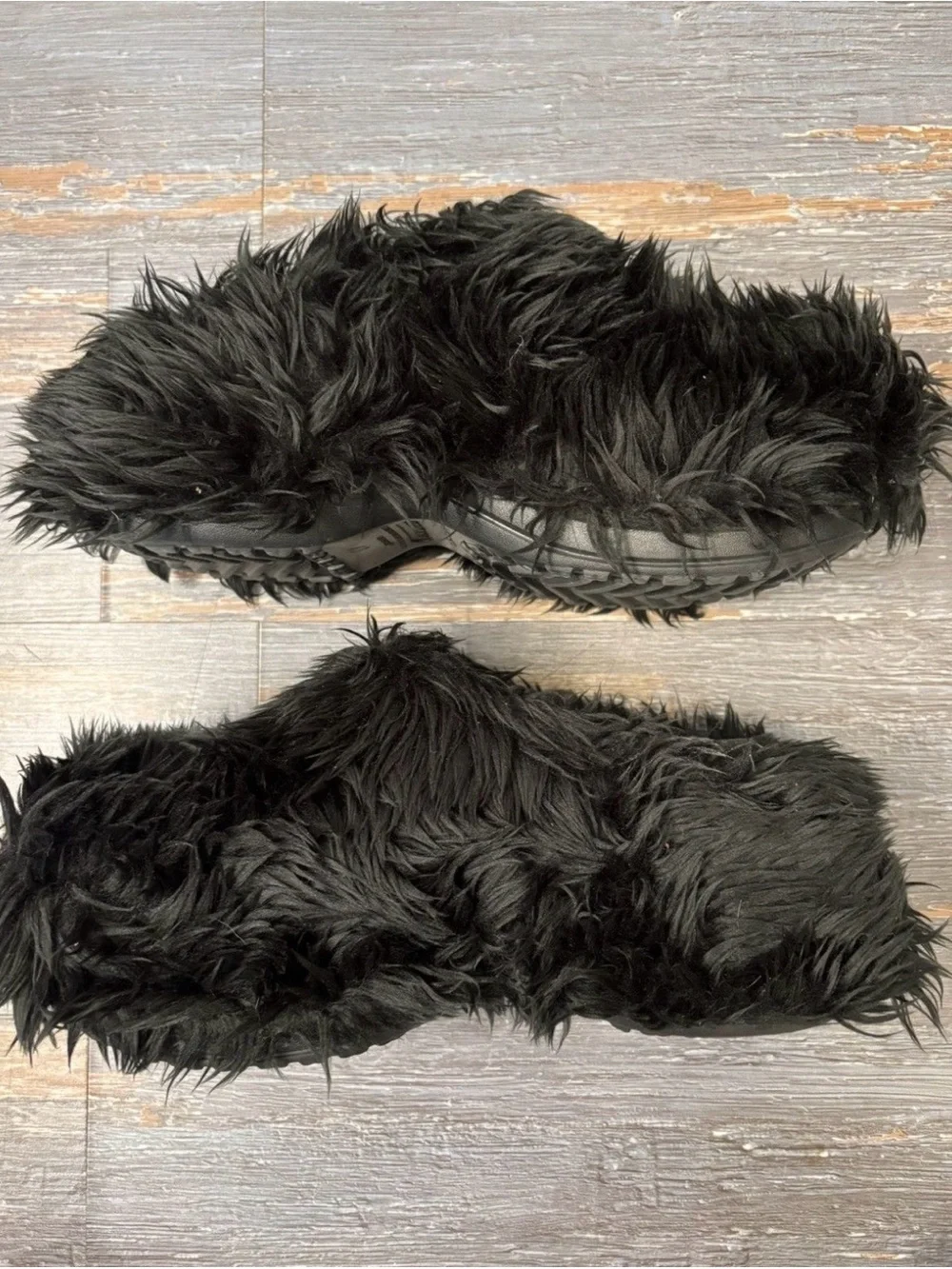 Balenciaga Fur Croc Slip On Sneakers